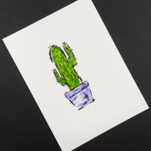 Sharpie Cactus